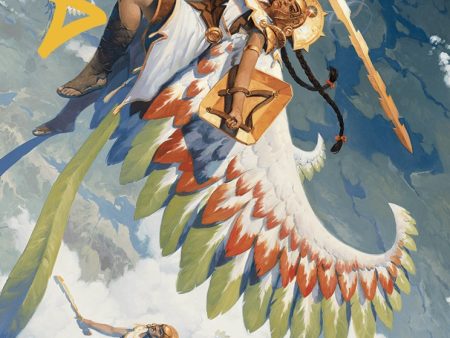 Resplendent Angel Art Card (5 81) (Gold-Stamped Signature) [The Lost Caverns of Ixalan Art Series] Online now