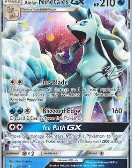 Alolan Ninetales GX (22 145) (Ice Path FTW - Zachary Bokhari) [World Championships 2017] on Sale