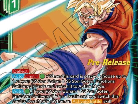 SS Son Goku, Emotions Delivered (BT22-057) [Critical Blow Prerelease Promos] Online Hot Sale