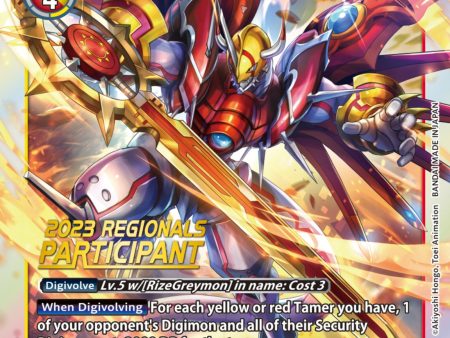 ShineGreymon [BT12-043] (2023 Regionals Participant) [Across Time] Cheap