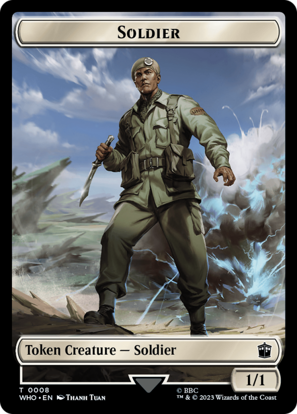 Soldier    Treasure (0030) Double-Sided Token [Doctor Who Tokens] For Sale