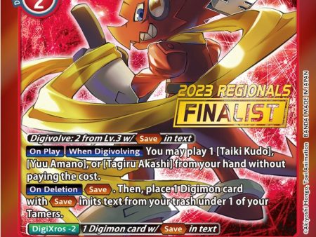 Shoutmon (King Version) [BT12-011] (2023 Regionals Finalist) [Across Time Promos] on Sale